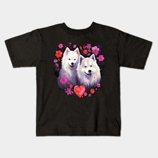 Samoyed Couple Valentine Kids T-Shirt